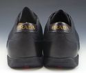 PRADA sz 5 LEATHER & CANVAS LACE UP SNEAKERS 4E159