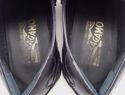 FERRAGAMO sz 7 LEATHER BUCKLE STRAP LOAFERs NU2009