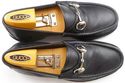 GUCCI sz 7 LEATHER LUG SOLE BIT LOAFERS 016343 MEN