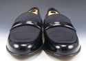 FERRAGAMO sz 9.5 DEAN PATENT TUXEDO LOAFERS UH3213