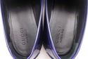 GUCCI sz 10 LEATHER COLLEGE STRAP LOAFERS 247495 M