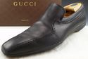 GUCCI sz 9.5 LEATHER BICYCLE TOE LOAFERS 162621 ME