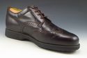 TOD'S sz 7 LEATHER WINGTIP OXFORDS MENS DARK BROWN