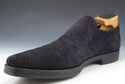 PRADA sz 8.5 TEXTURED SUEDE SPLIT TOE LOAFERS 2P10