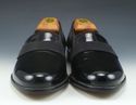 FERRAGAMO sz 7 NOTTE PATENT TUXEDO LOAFERS 5887317