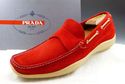 PRADA sz 12 SUEDE BOAT / DOCK LOAFERS 130743 MENS 