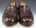 FERRAGAMO sz 10 TEXAS CROCODILE LOAFERS UG16937 ME