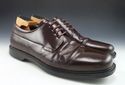 PRADA sz 11 LEATHER PLAIN TOE LACE UP OXFORDS 2E07