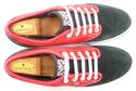 VAN'S sz 12 SUEDE & CANVAS LOW CUT SNEAKERS MENS B