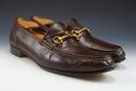 CHURCH'S sz 11N HANDMADE LEATHER BIT LOAFERS 203 M