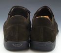 TOD'S sz 7 SUEDE APRON TOE LOAFERS MENS DARK BROWN