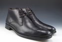 JOHN VARVATOS sz 8 LEATHER BROGUE TOE ANKLE BOOTS 