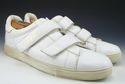 GUCCI sz 11.5 LEATHER DOUBLE STRAP SNEAKERS 138170