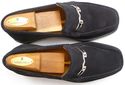 BRUNO MAGLI sz 8 BLAINE SUEDE LUG SOLE BIT LOAFERS