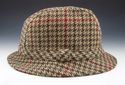 New - PRADA sz LARGE TRILBY STYLE WOOL TWEED HAT M