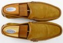 GUCCI sz 9 SUEDE DRIVING MOCCASINS 141991 MENS BRO