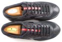 PRADA sz 6 LEATHER & NYLON WEB SNEAKERS 4E1504 MEN