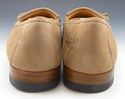 FERRAGAMO sz 11 NUBUCK MOCCASIN TOE KILTIE LOAFER 