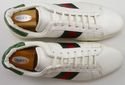 GUCCI sz 13.5 LEATHER LACE UP SNEAKER 12537 MENS W