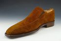 CALZOLERIA TOSCANA sz 41 SUEDE BICYCLE TOE LOAFER 