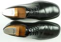 PRADA sz 7.5 LEATHER PLAIN TOE LACE UP OXFORDS 2E0