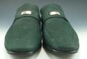 New - GUCCI sz 8 SUEDE LOGO PLATE LOAFERS 247494 M