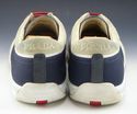 PRADA sz 8.5 LEATHER & NYLON LACE UP SNEAKERS 4E20