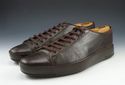 PRADA sz 6.5 LEATHER LOW CUT SNEAKER 2E0637 MENS B