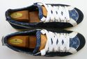 LOUIS VUITTON sz 8.5 DENIM & SUEDE SNEAKERS BA1026