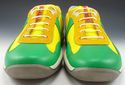 PRADA sz 11.5 LEATHER & MESH SNEAKERS 1151 MENS GR