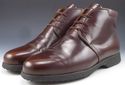 TOD'S sz 40 LEATHER CHUKKA ANKLE BOOTS MENS BROWN 