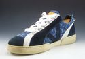 LOUIS VUITTON sz 8.5 DENIM & SUEDE SNEAKERS BA1026