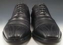 VERSACE sz 42 LEATHER BICYCLE TOE OXFORDS 2449 MEN