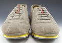 PRADA sz 10 SUEDE LACE UP SNEAKERS 4E2348 MENS GRA