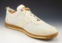 LOUIS VUITTON sz 8.5 PERFORATED LEATHER SNEAKERS M