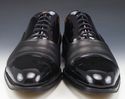 MAGNANNI sz 8.5 CESAR PATENT CAP TOE OXFORDS 13880