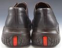 PRADA sz 40 LEATHER TEXTURED SOLE OXFORDS 3300 MEN