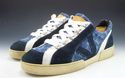 LOUIS VUITTON sz 8.5 DENIM & SUEDE SNEAKERS BA1026