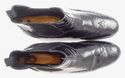 PRADA sz 7 LEATHER WINGTIP CHELSEA BOOTS 2TA014 ME