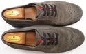 PRADA sz 9.5 SUEDE WINGTIP DOUBLE SOLE SNEAKER 4E2