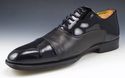 MAGNANNI sz 8.5 CESAR PATENT CAP TOE OXFORDS 13880