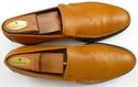 TODS sz 11 LEATHER MOCCASIN TOE LOAFERS MENS LIGHT