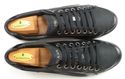 PRADA sz 7.5 LEATHER & NYLON LOW CUT SNEAKERS 4E18