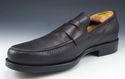 TOD'S sz 9.5 LEATHER PENNY STYLE STRAP LOAFERS MEN