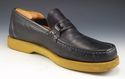 FERRAGAMO sz 6.5 EE LEATHER BOAT LOAFERS UR26606 M