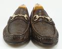 GUCCI sz 6.5 PYTHON HORSE BIT LOAFERS 155182 MENS 