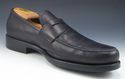 TOD'S sz 9.5 LEATHER PENNY STYLE STRAP LOAFERS MEN