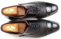 MAGNANNI sz 8.5 CESAR PATENT CAP TOE OXFORDS 13880