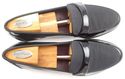 FERRAGAMO sz 9 B DEAN PATENT TUXEDO LOAFERS UH3231