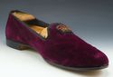 CARROLL & CO. sz 9.5 ENGLISH VELVET SLIPPERS 51734